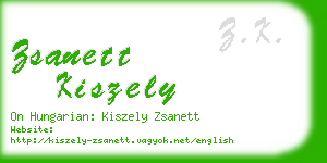 zsanett kiszely business card
